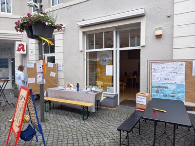 Kinderrechtefest Kommando Kids Zeven 2.6.2024; Beteiligungsstand vor dem neuen Kinder- und Jugendbüro 