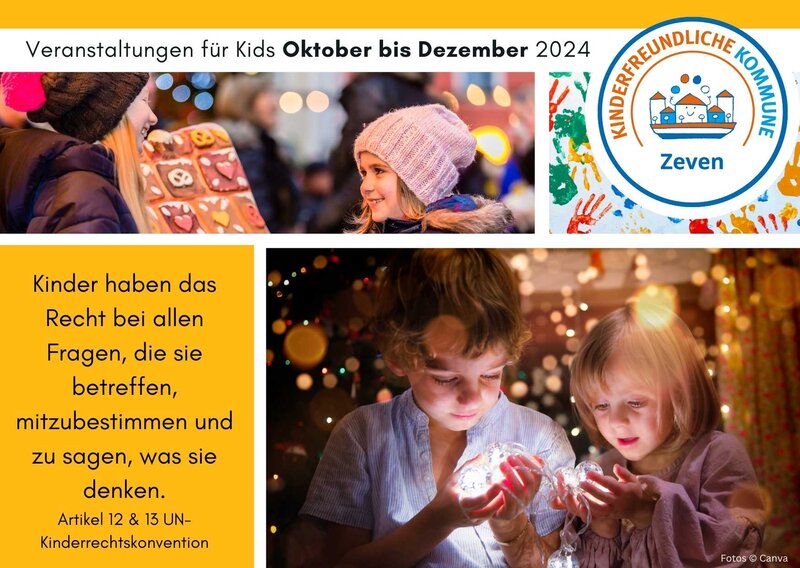 Programmvorschau Kinderveranstaltungen 4.Quartal 2024 