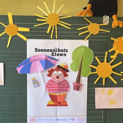 Projekt "Clever in Sonne und Schatten" der Deutschen Krebshilfe umgesetzt von der Kindertagesstätte "Unter den Linden" in Steddorf