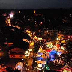 Luftaufnahme Stadtfest am Abend 